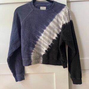 Electric & Rose - Ronan sweatshirt crewneck top blue tie-dye Small